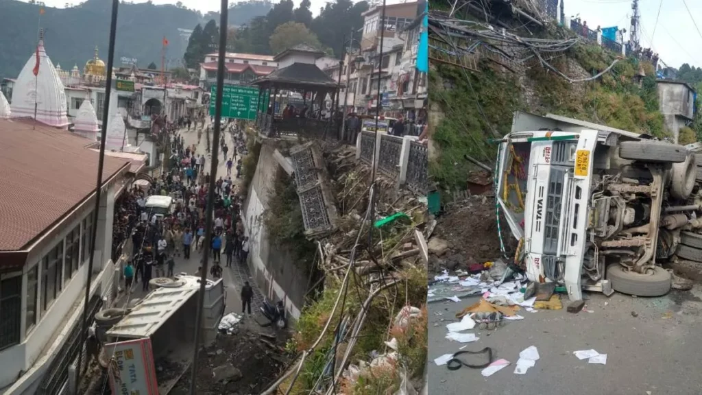 मसूरी मॉल रोड के गड्ढे दे रहे हादसों को दावत, उच्चस्तरीय जांच की मांग तेज
